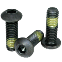 BUTTON SOCKET SCREW, NYLON PATCH, THERMAL BLACK OXIDE, ALLOY (INCH)