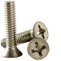 METRIC STAINLESS A2 (304) MACHINE SCREW, FLAT HEAD PHILLIPS, DIN 965
