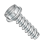 TAPPING SCREW, SLOT HEX WASHER HEAD, TYPE B, ZINC CR+3 (INCH)