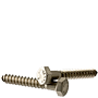 STAINLESS 18 8 HEX LAG SCREW (INCH)