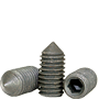 METRIC CONE POINT SOCKET SET SCREW, 45H ISO 4027/DIN 914, THERMAL BLACK OXIDE