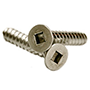 STAINLESS 18 8 SELF TAPPING SCREW, SQUARE FLAT HEAD, TYPE A (INCH)